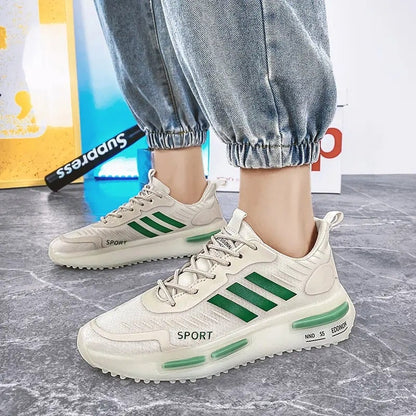 Sneakers Sportive da Uomo con Lacci, Suola ad Aria e Punta Tonda