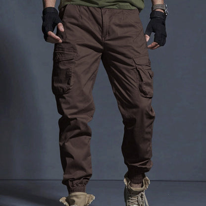 Pantaloni Uomo da Lavoro con Coulisse e Multi-Tasche – Gamba Dritta