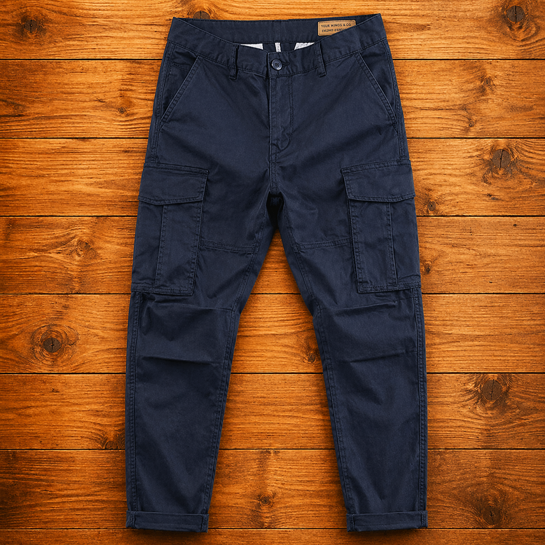 Pantaloni Cargo Uomo Slim con Multitasche – Vestibilità Regolare