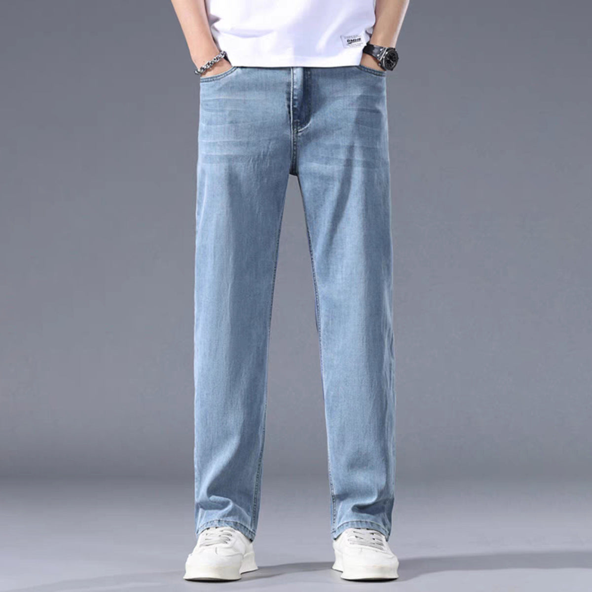 Men's Slim Fit Mid-Rise Denim Pants – Denim Style