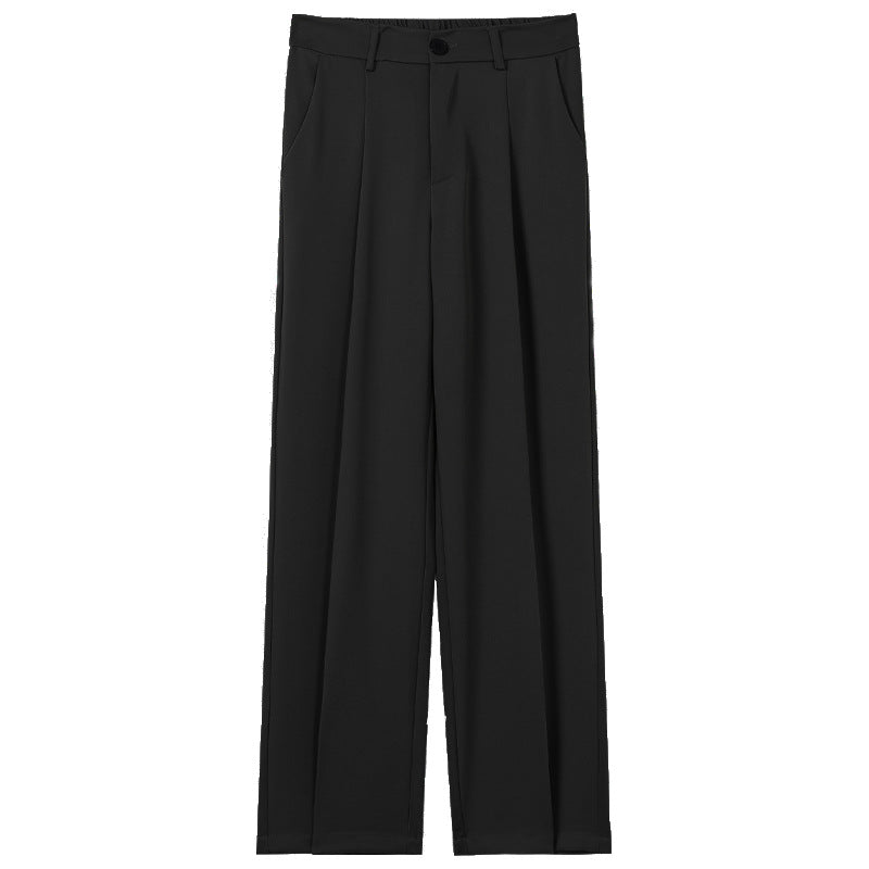 Pantaloni Uomo Autunnali Dritti con Vestibilità Cadente e Microelasticità – Stile Casual
