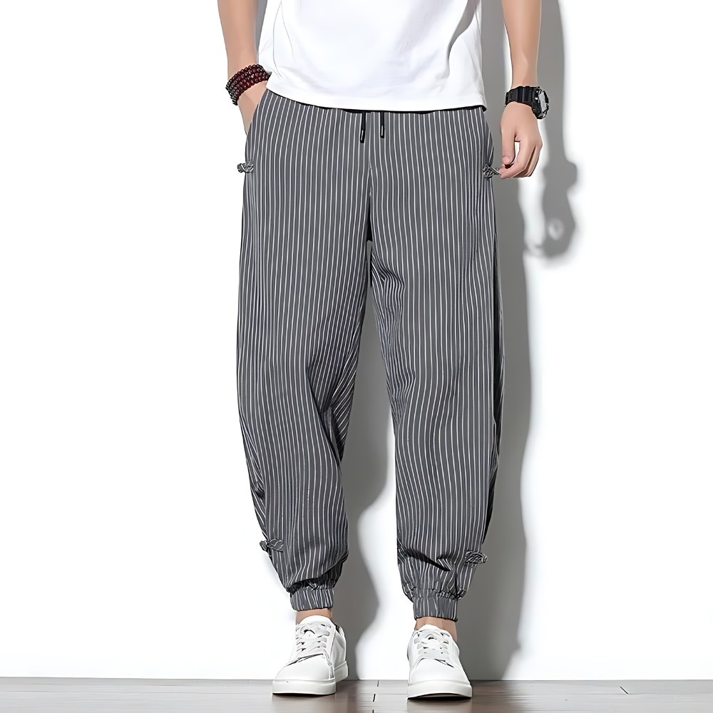Pantaloni Chino Uomo a Gamba Dritta con Coulisse – Vestibilità Comoda