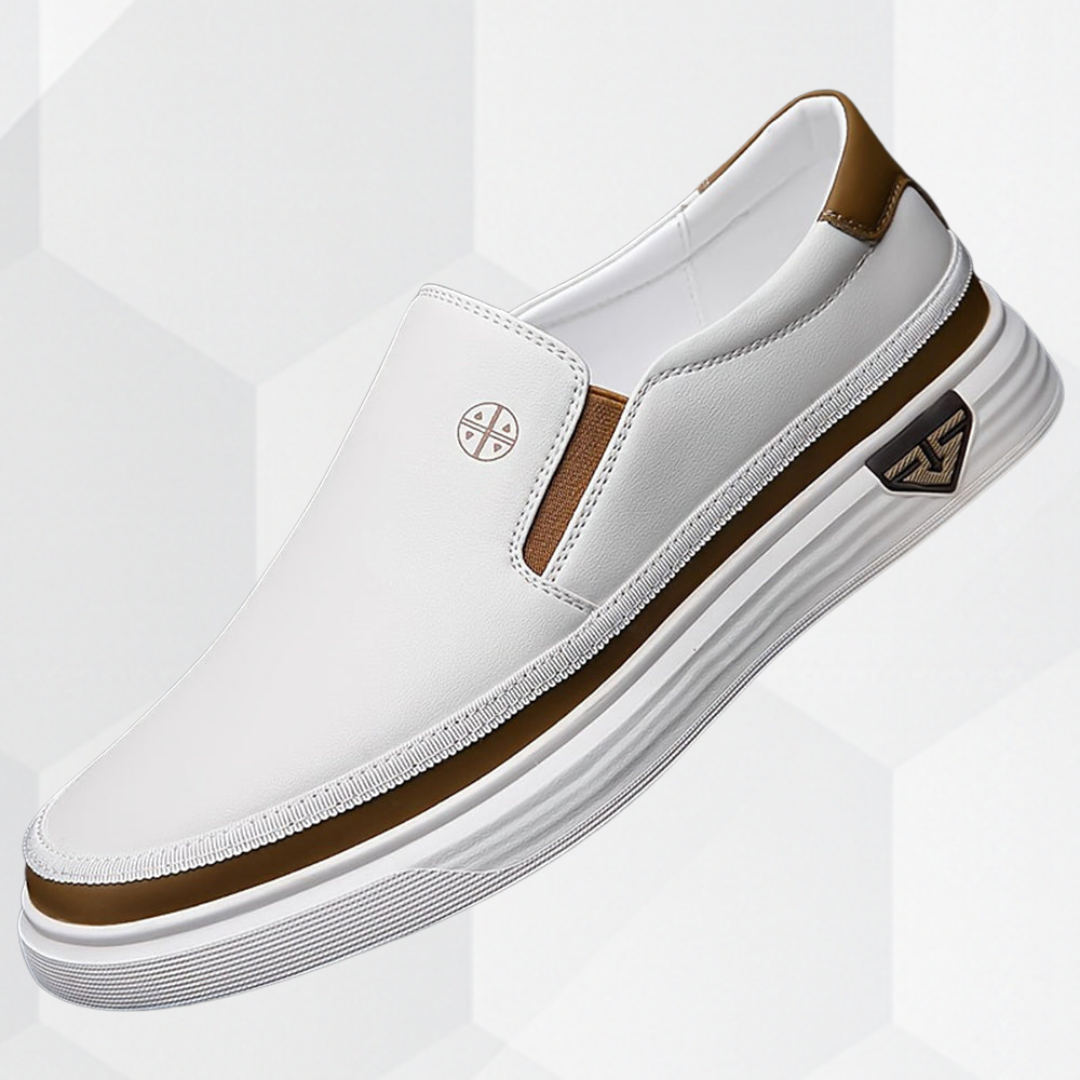 Elegante herresko uden snørebånd med fleksibel sål – komfortable smart casual sko
