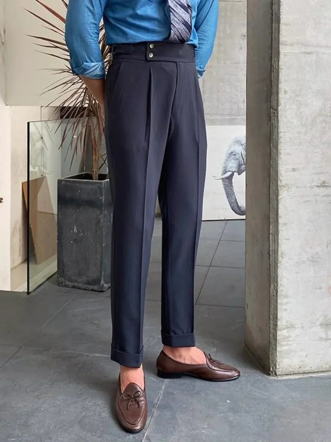 Pantalones de vestir para hombre de estilo vintage