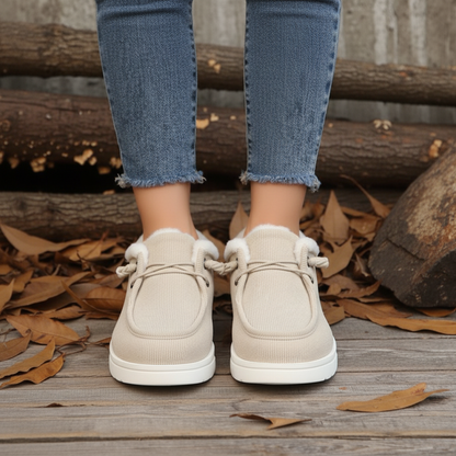 Zapatos de Invierno Slip-On para Mujer con Suela Antideslizante y Ajuste Flexible