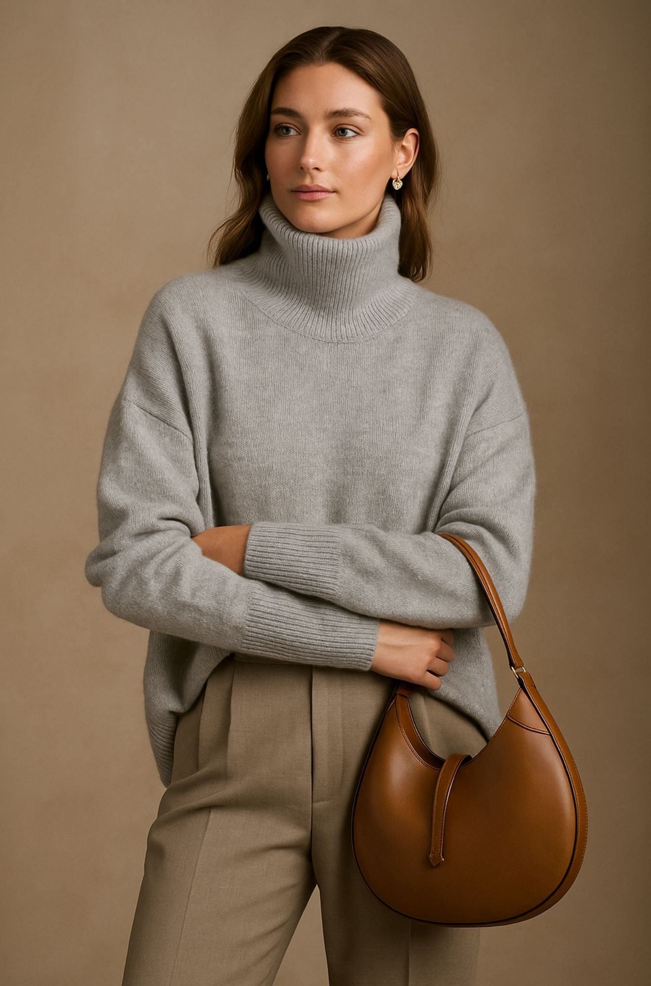 Maglione Donna Slim con Stile Cashmere Leggero – Design Essenziale