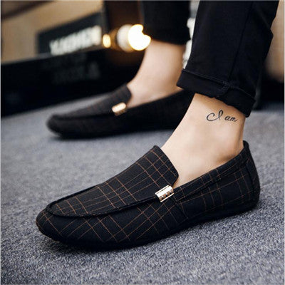 Mocassini Uomo Senza Lacci in Tela Traspirante – Scarpe Casual Quotidiane