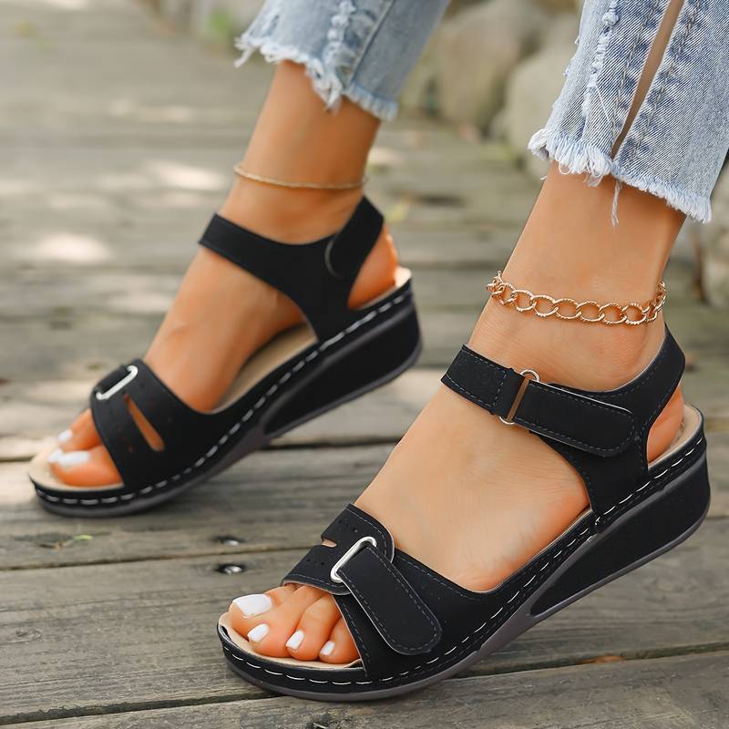 Sandali da Donna Slip-On con Supporto Arco Plantare e Suola Traspirante – Stile Sandali