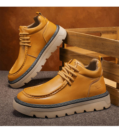 Sneakers Uomo Mid-Top con Suola Platform – Look Retrò