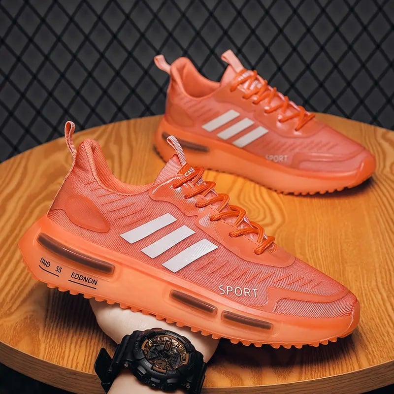 Sneakers Sportive da Uomo con Lacci, Suola ad Aria e Punta Tonda