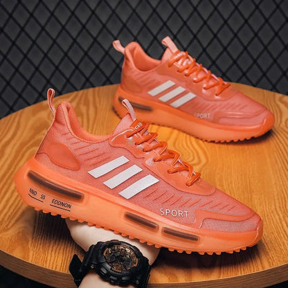 Sneakers Sportive da Uomo con Lacci, Suola ad Aria e Punta Tonda