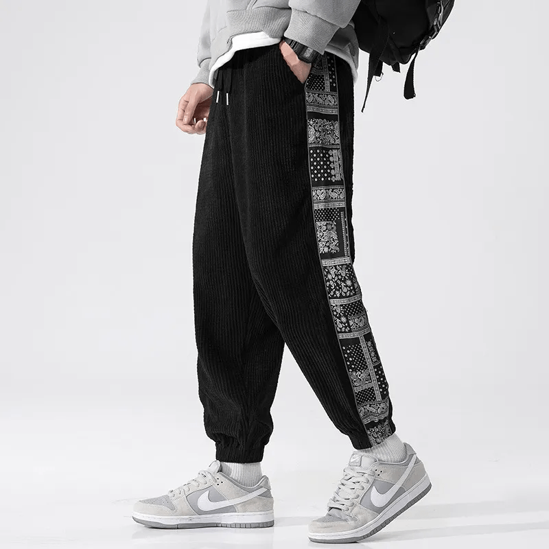 Men's Corduroy Straight-Leg Pants – Structured Design