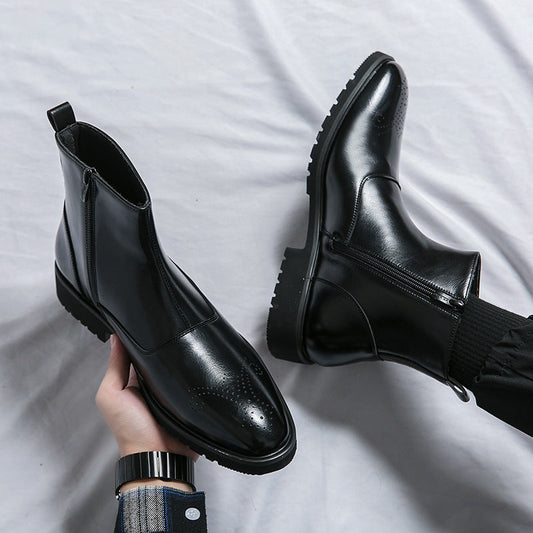 Men's Chelsea Boots With British-Inspired Design And Smooth Finish
