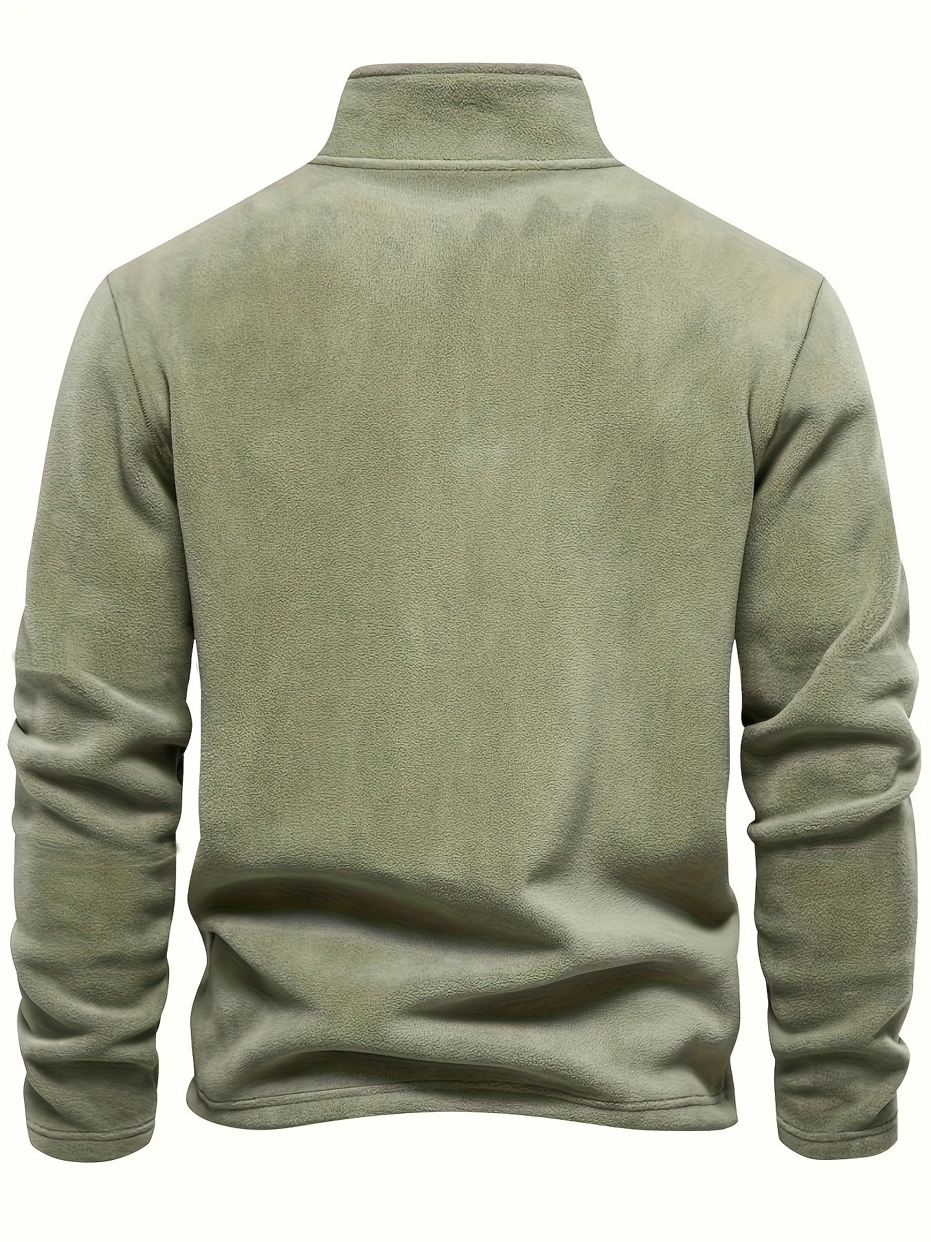 Maglia Uomo con Mezza Zip, Collo Alto e Maniche Lunghe – Comfort Quotidiano Versatile