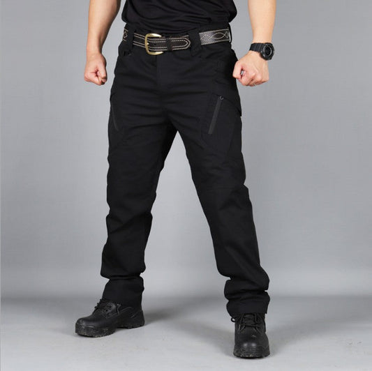 Pantaloni Uomo Dritti Vita Media con Cerniera Microelasticità