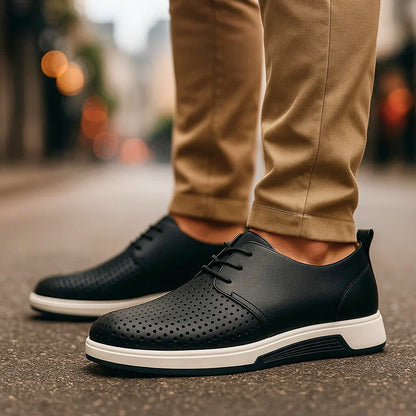 Men's Moccasins with Slip-On Design, Ventilated Upper, and Grip-Edge Sole