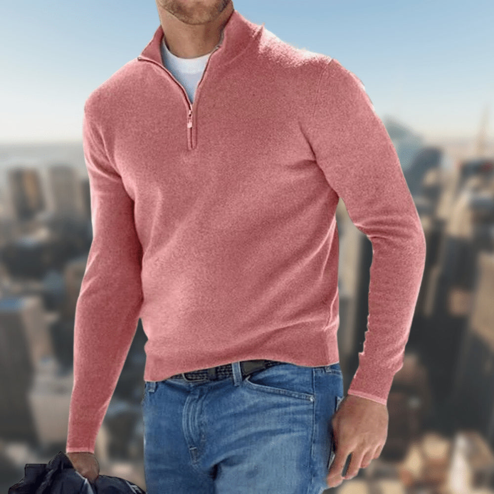 Cardigan da Uomo a Manica Lunga con Design Semplice