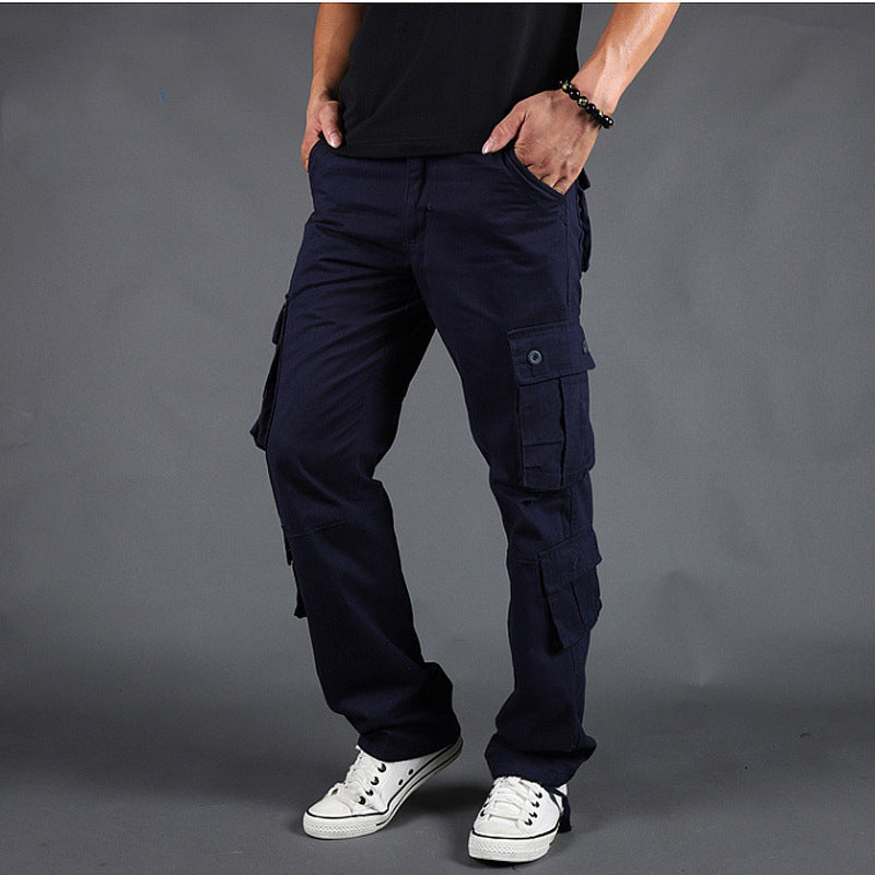 Salopette Uomo a Gamba Dritta Multi-Tasca con Chiusura a Cerniera – Design Funzionale