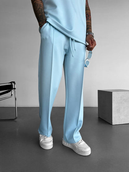 Men's Lounge Set with Sleeveless Top and Tailored Pants