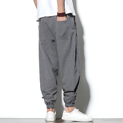 Pantaloni Chino Uomo a Gamba Dritta con Coulisse – Vestibilità Comoda