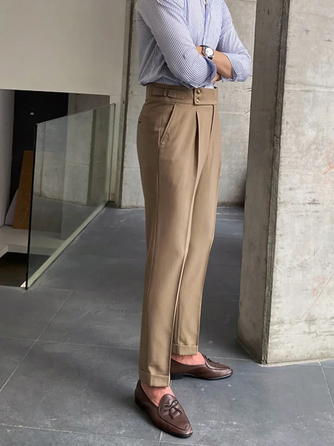 Pantalones de vestir para hombre de estilo vintage