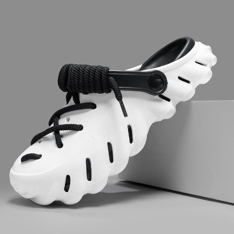 Men's Clogs with Laces and Ventilated Foam Upper – Adjustable Fit