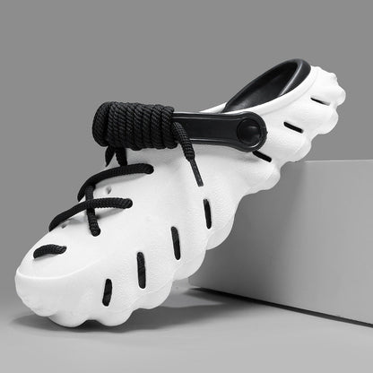 Men's Clogs with Laces and Ventilated Foam Upper – Adjustable Fit