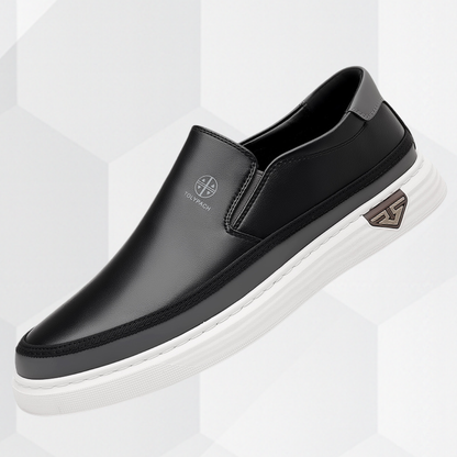 Elegante herresko uden snørebånd med fleksibel sål – komfortable smart casual sko