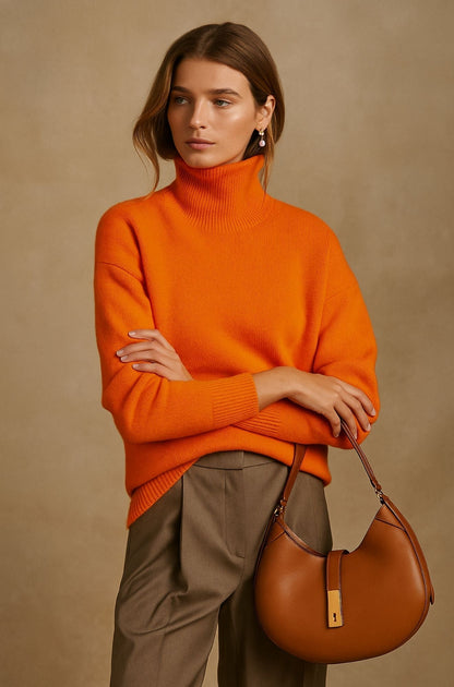 Maglione Donna Slim con Stile Cashmere Leggero – Design Essenziale