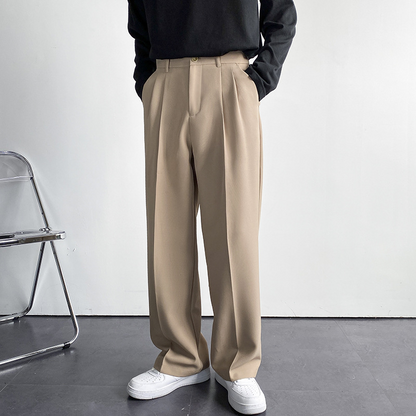Men's Tailored Pants with Clean Cut and Sharp Lines