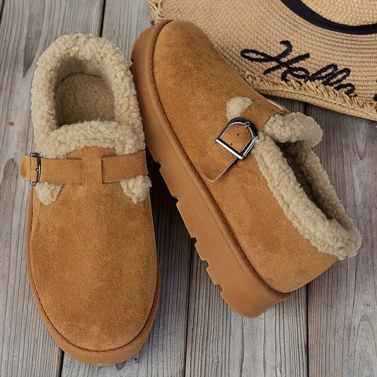 Women's Winter Slip-On Shoes with Soft Lining and Support