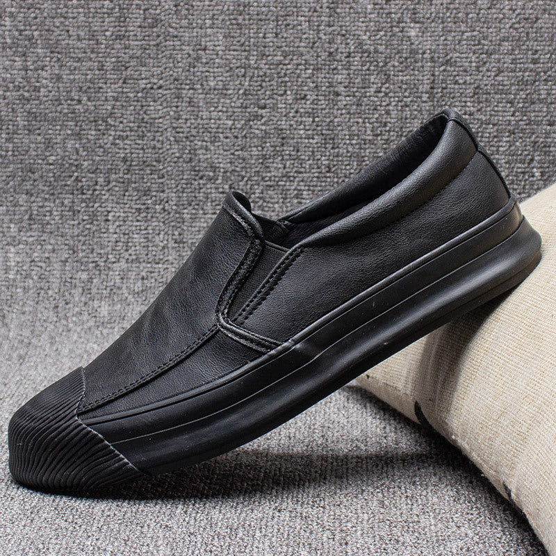 Men's Shoes with Artificial PU Upper and Rubber Sole