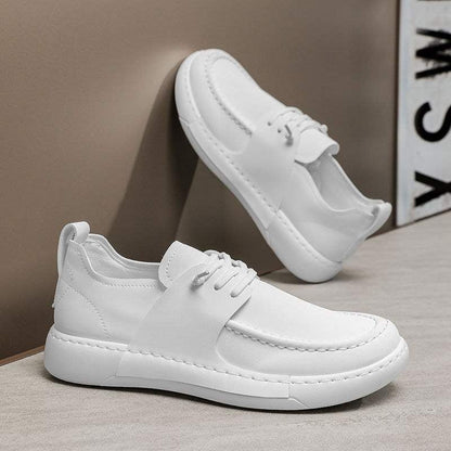 Men's loafers with lightweight sole - leather look