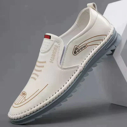 Sneakers da Uomo con Aspetto Pelle e Tomaia Traspirante – Suola Antiscivolo