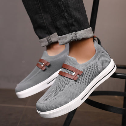 Sneakers Uomo Slip-On in Mesh Traspirante per Camminata – Leggere e Casual