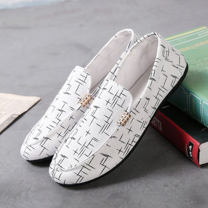 Scarpe Uomo in Tela con Punta Tonda e Suola Leggera