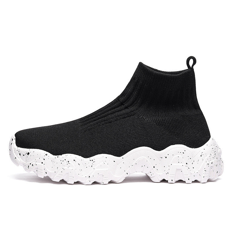 Zapatos de hombre sin cordones hasta media pantorrilla con suela elevada