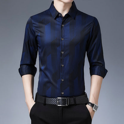 Men's Long Sleeve Shirt with Front Button Closure – Regular Fit