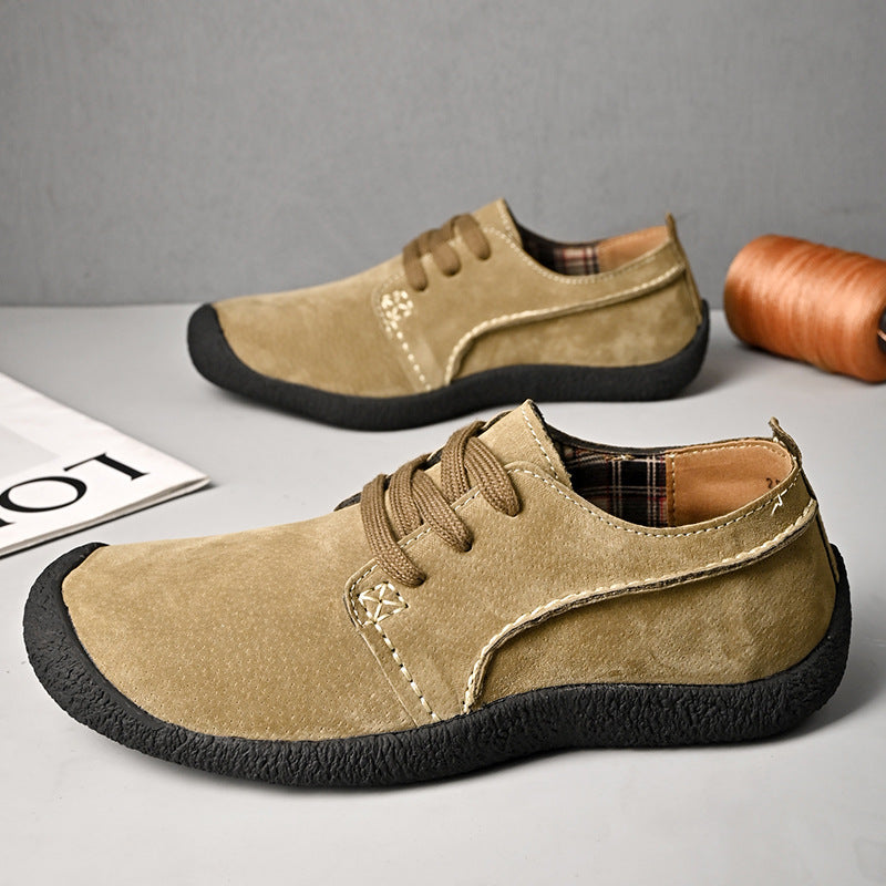 Scarpe Uomo da Escursionismo con Lacci e Punta Arrotondata – Stile Outdoor Casual