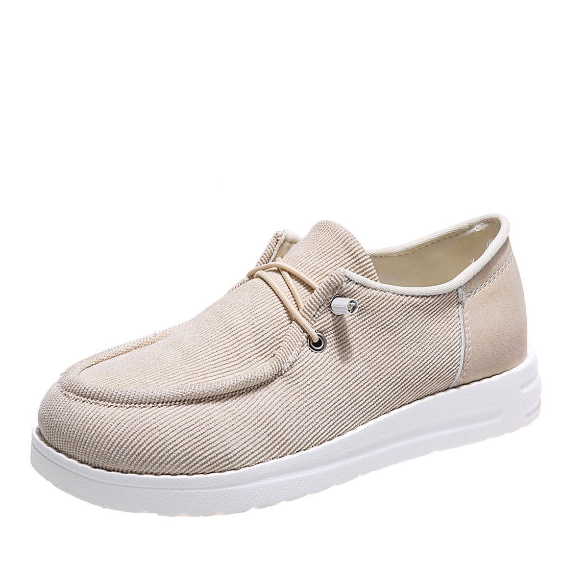 Women's Walking Flats with Elastic Band – Round Toe