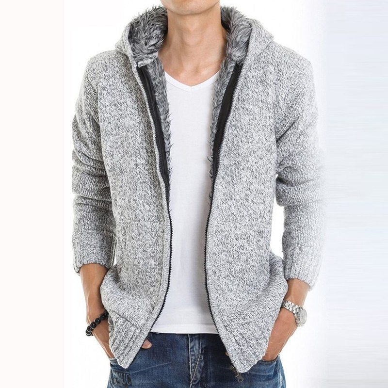 Men's Winter Jacket in Mixed Fabric