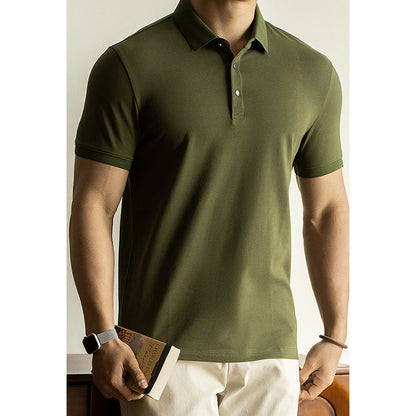 Polo Uomo Primaverile a Maniche Corte con Colletto a Rever – Misto Cotone