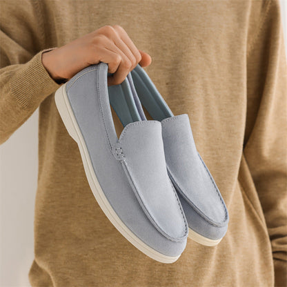 Mocassini Uomo in Tela Senza Lacci con Suola Morbida – Scarpe Casual da Guida