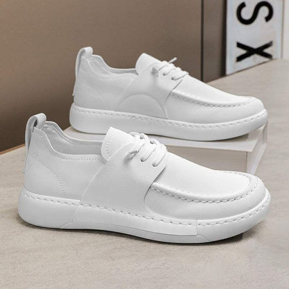 Men's loafers with lightweight sole - leather look