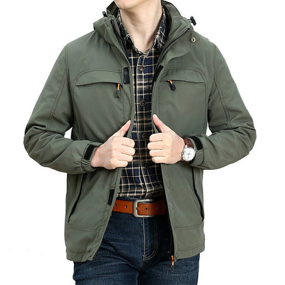 Men's Quick-Dry Outdoor Jacket with Zip Pockets