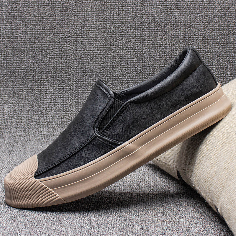 Men's Shoes with Artificial PU Upper and Rubber Sole
