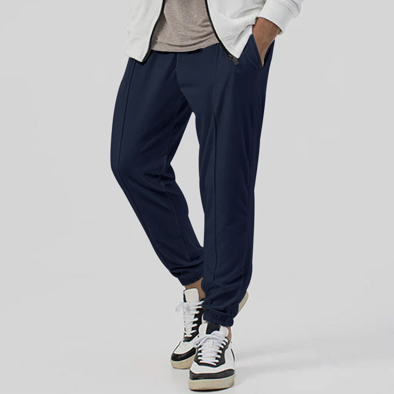 Pantaloni da Tuta Uomo con Vestibilità Ampia e Gamba Affusolata – Vita Media