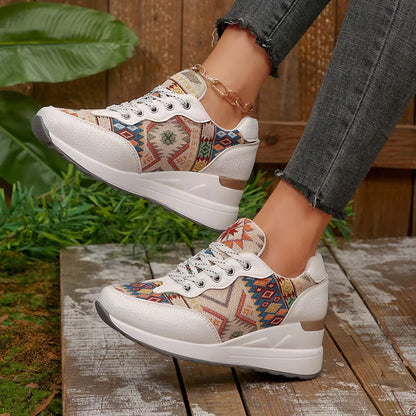 Scarpe Donna con Lacci Punta Larga Supporto Comfort – Scarpe Quotidiane