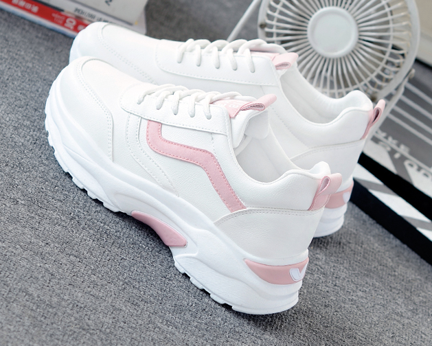 Zapatillas de mujer con cordones, punta redonda, suela plana