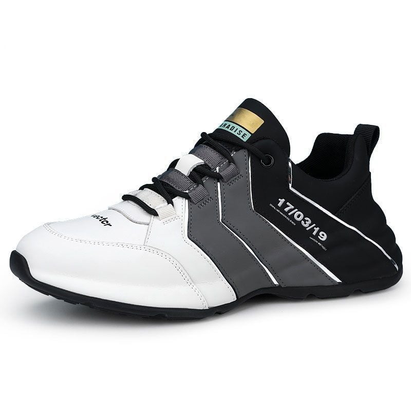Men's Running Shoes with Laces and Thick Sole